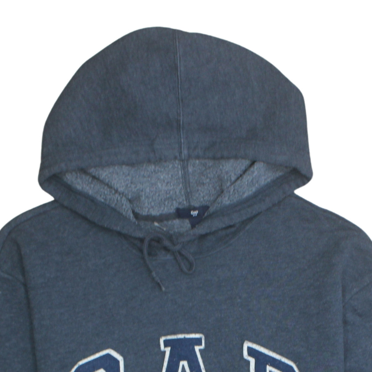 GAP Women Navy Blue XL Pullover Hoodie Sweatshirt Logo Cotton Blend