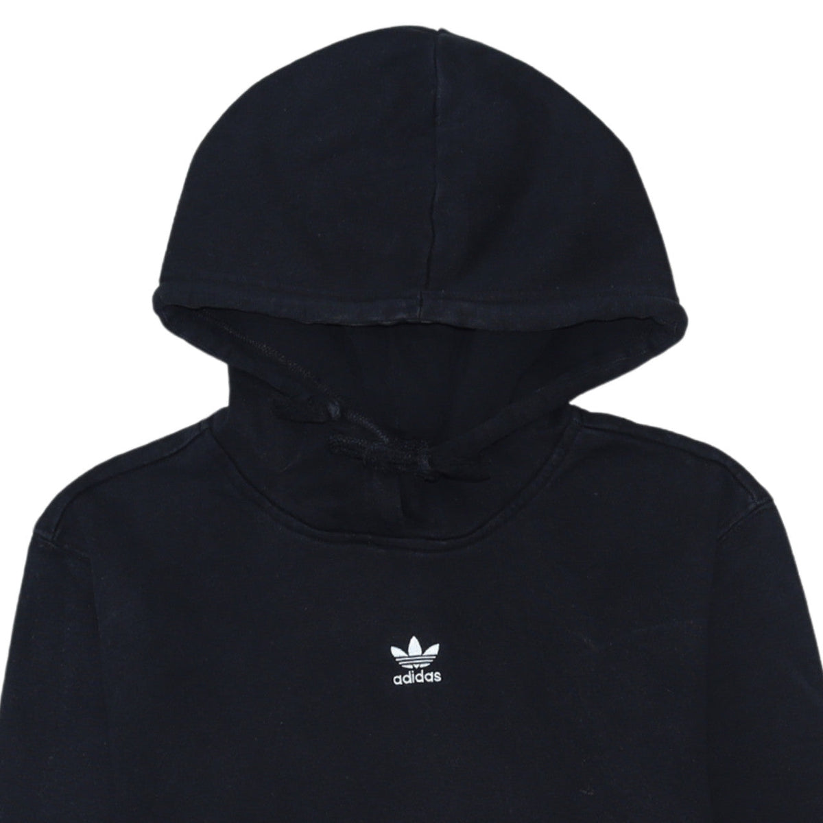 Adidas Womens Black Size 8 Pullover Hoodie Sweatshirt