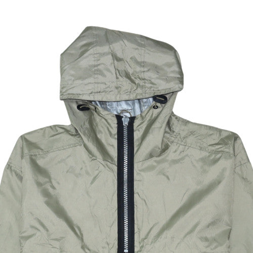 Whispering Smith Men's Beige L Hooded Anorak Lightweight Jacket