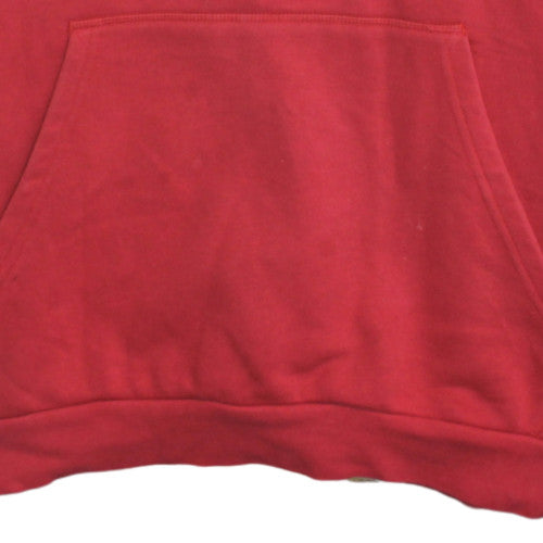 Adidas Men's Red XL Pullover Hoodie with Logo Fleece Sportswear
