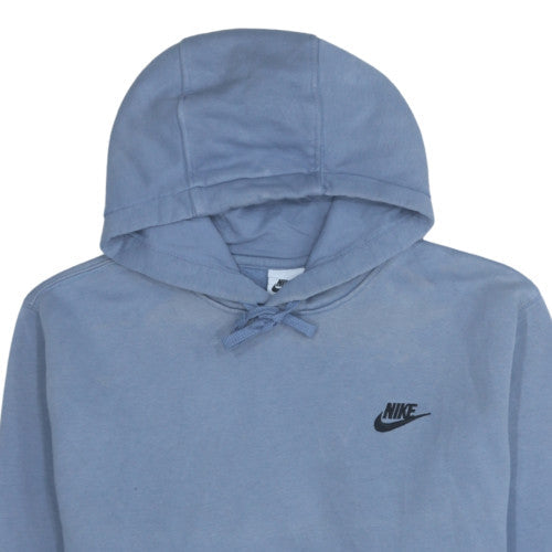 Nike Women’s Blue Pullover Hoodie Medium Cotton Blend Casual