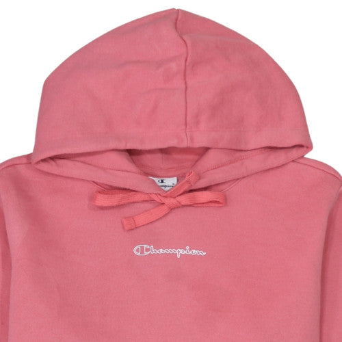 Champion Women’s Pink Pullover Hoodie Large Cotton Blend Fleece