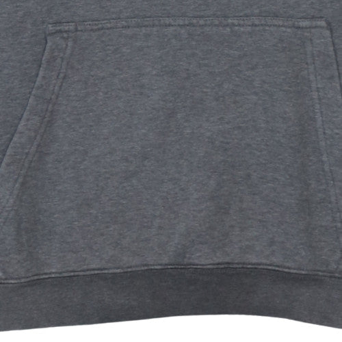 Nike Men's Grey Pullover Hoodie S Graphic Logo Fleece