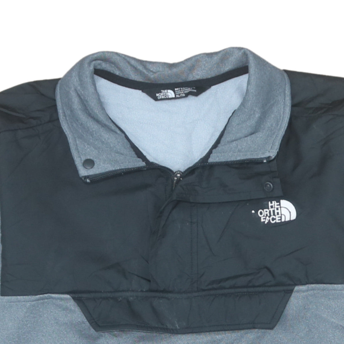 The North Face Boys Grey XL Pullover Fleece Quarter Zip Sweatshirt