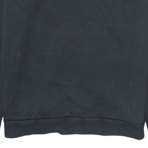 Adidas Mens Black Medium Sweatshirt Crew Neck Pullover Classic Logo