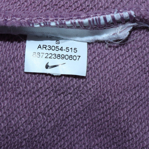 Nike Men's Purple Crew Neck Logo Pullover Sweatshirt Size S
