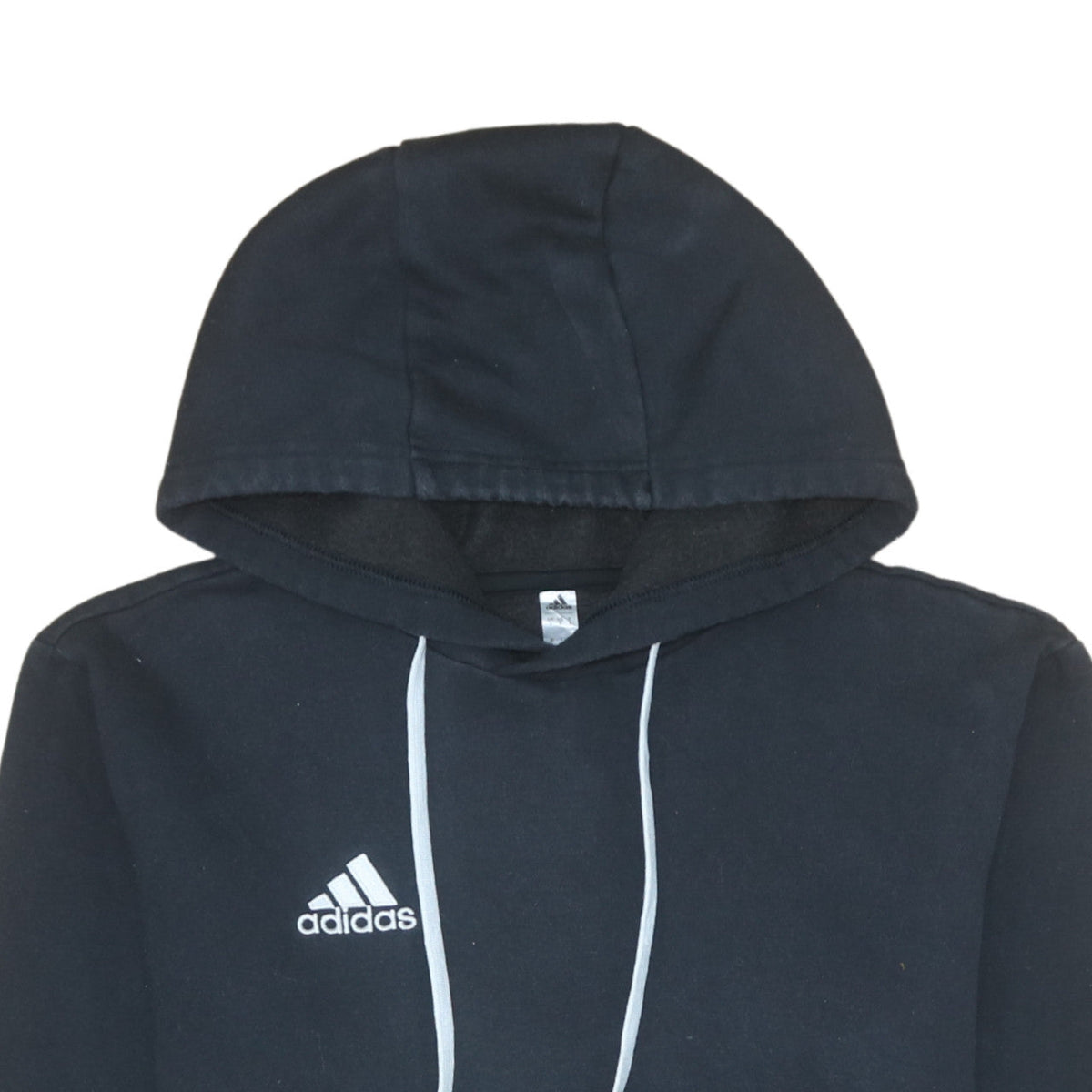 Adidas Men's Black Pullover Hoodie Size M Fleece Logo Sportswear