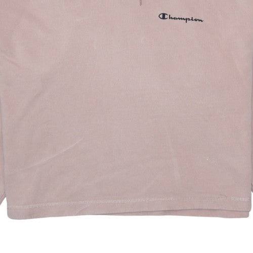Champion Women’s Pink Small Pullover Hoodie with Logo Print