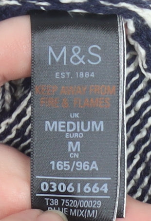 Marks & Spencer Women’s Blue Bohemian Knit Cape Medium