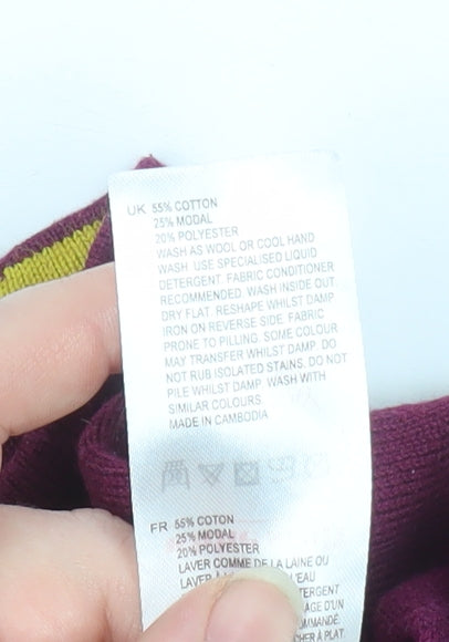 White Stuff Women’s Purple Crew Neck Knit Jumper Size 10