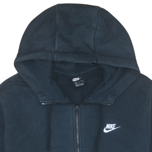 Nike Men's Black Full Zip Hoodie Size L Sports Fleece