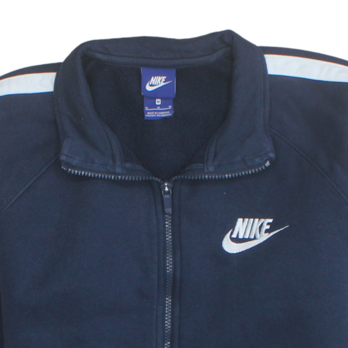 Nike Men's Blue Full Zip Fleece Sweatshirt Medium Sportswear