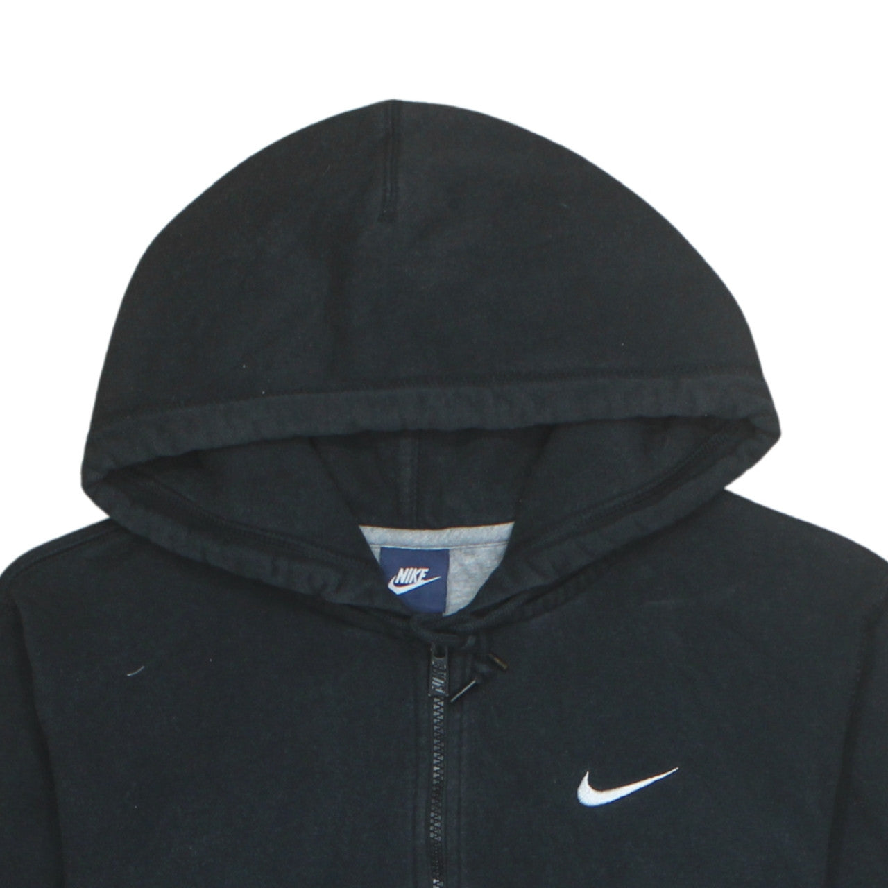Nike Men's Black Full Zip Hoodie L Regular Fit Fleece Sweatshirt
