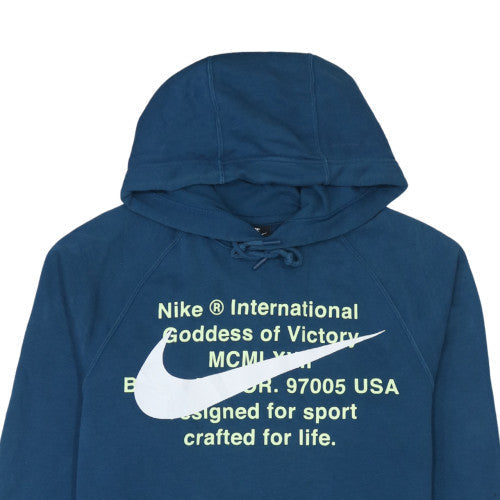 Nike Men's Blue Pullover Hoodie Small Regular Fit Fleece Sweatshirt