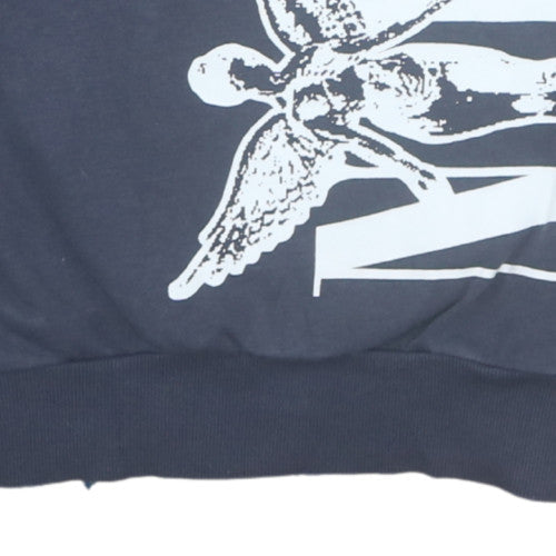 George Nirvana Womens Charcoal Sweatshirt M 12-14 Graphic Print Pullover