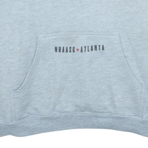 Nike Men’s Grey XXL Pullover Hoodie NBA Atlanta Graphic Sweatshirt