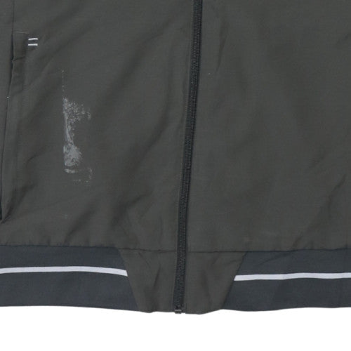 Adidas Men's Black Windbreaker Jacket L Hooded Bayern Munich