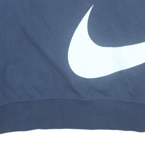 Nike Men's Blue Graphic Pullover Sweatshirt Size M