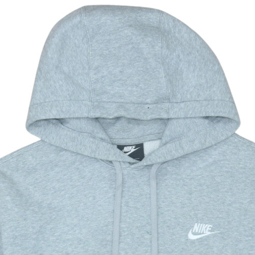 Nike Men’s Grey Pullover Hoodie M Regular Fit Fleece Sportswear