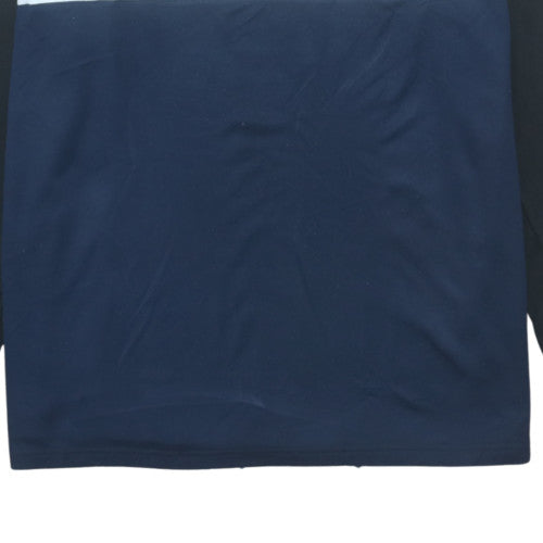Nike Men's Blue 1/4 Zip Dri-Fit Sports Sweatshirt XL