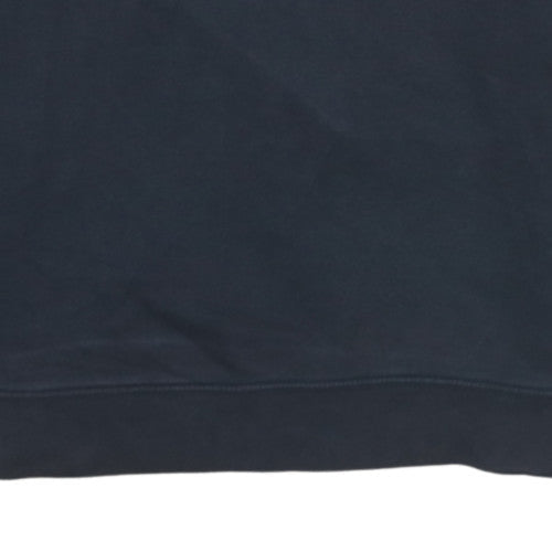 Champion Men's Black Medium 1/2 Zip Hoodie Sweatshirt