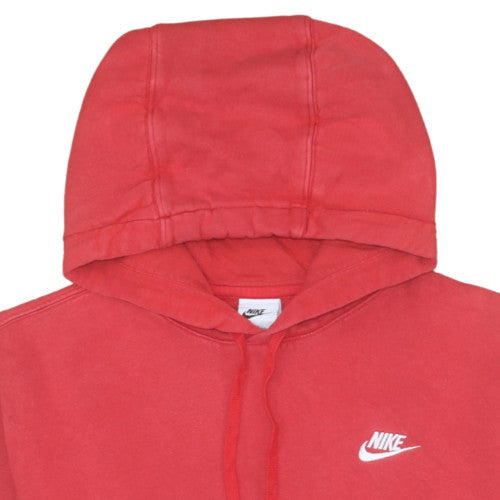 Nike Men's Red Pullover Hoodie Small Regular Fit Cotton Fleece