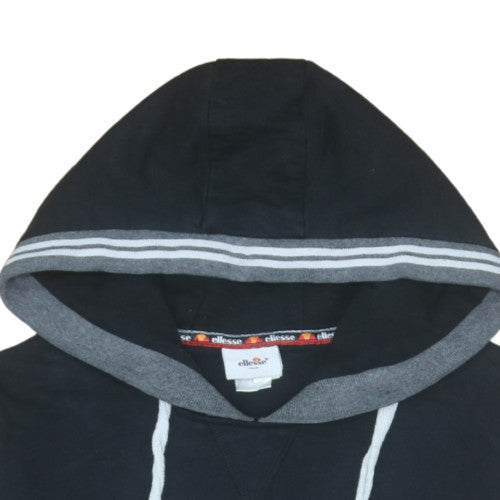Ellesse Mens Black Pullover Hoodie Size S Regular Fit Hooded Sweatshirt