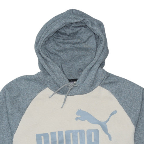 Puma Men's Grey Pullover Hoodie XL Regular Fit Sports Fleece