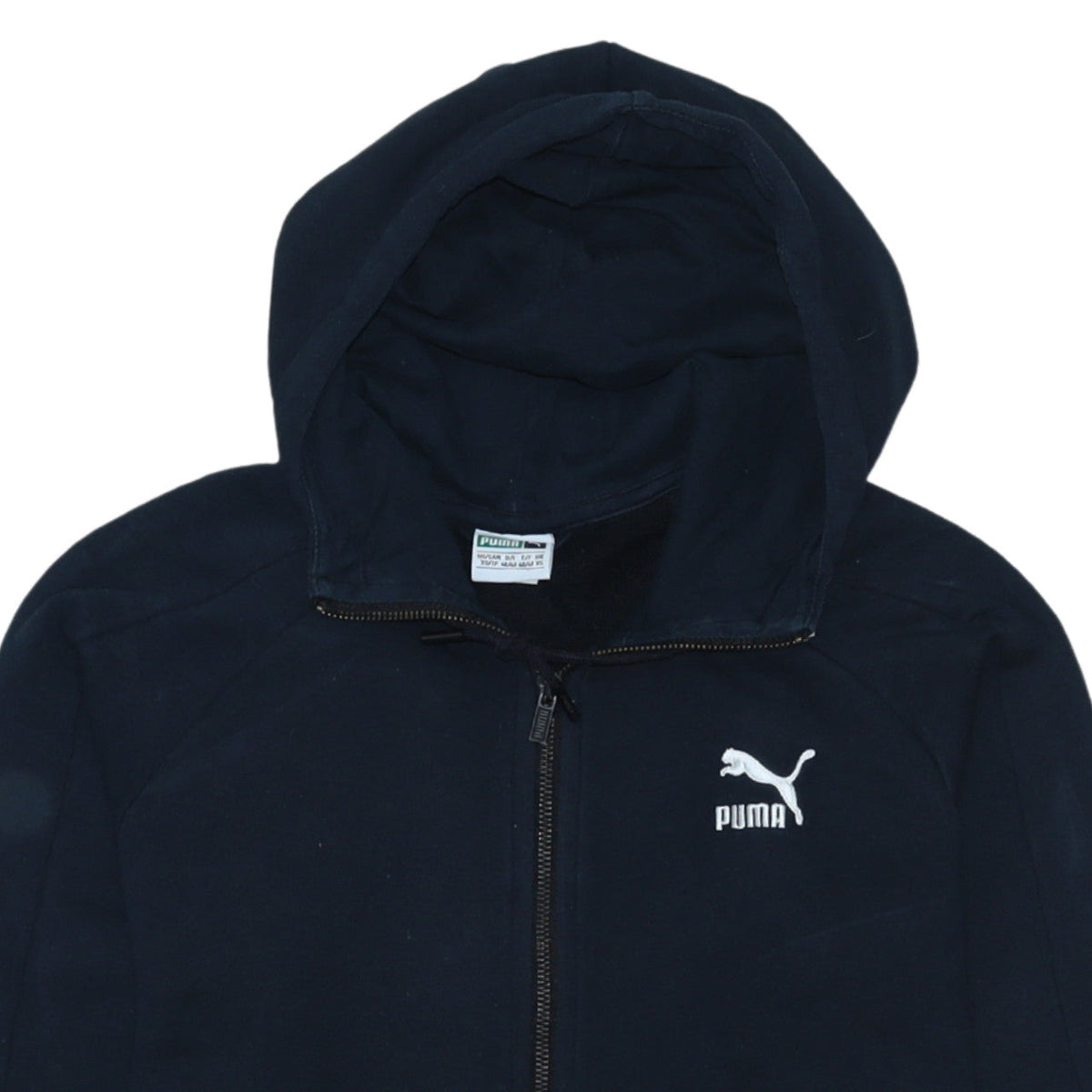 Puma Men's Blue Full Zip Hoodie XS Regular Fit Fleece