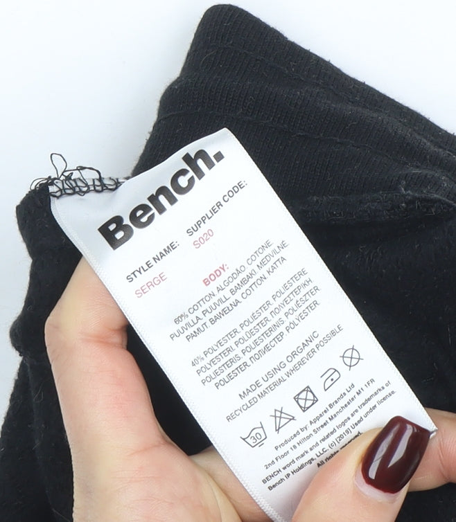 Bench Men’s Black XL Jogger Sweatpants Fleece Elastic Waist Activewear
