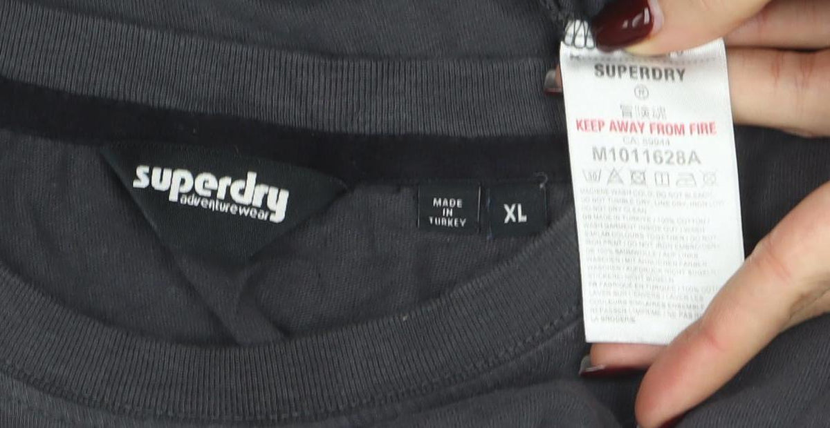 Superdry Men's Black XL Tokyo Graphic Print T-Shirt