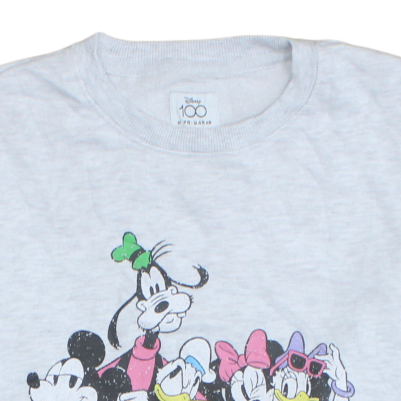 Disney Primark Women Grey Sweatshirt Mickey & Friends Size S