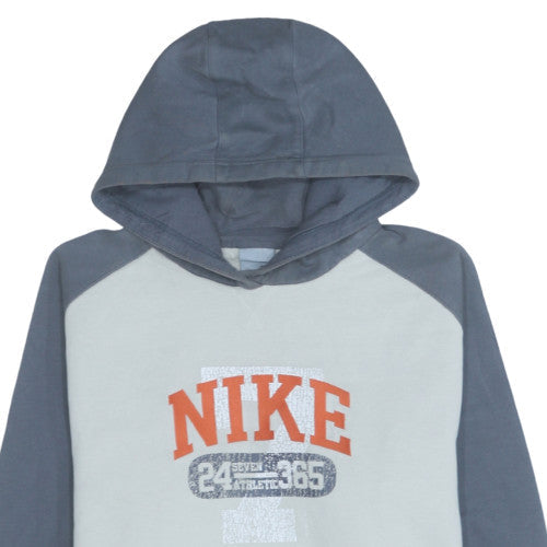 Nike Boys Grey Pullover Hoodie 18-20 Years Graphic Fleece Sweatshirt