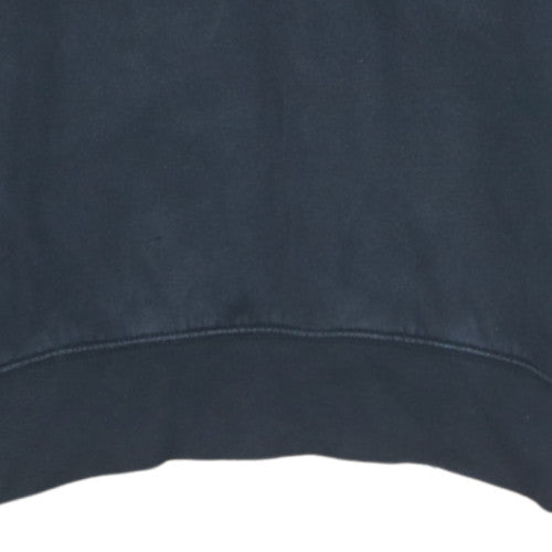 Nike Men's Black Pullover Hoodie Small Logo Fleece Sweatshirt