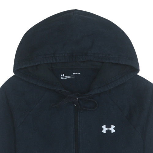 Under Armour Mens Black Full Zip Hoodie Size S Relaxed Fit