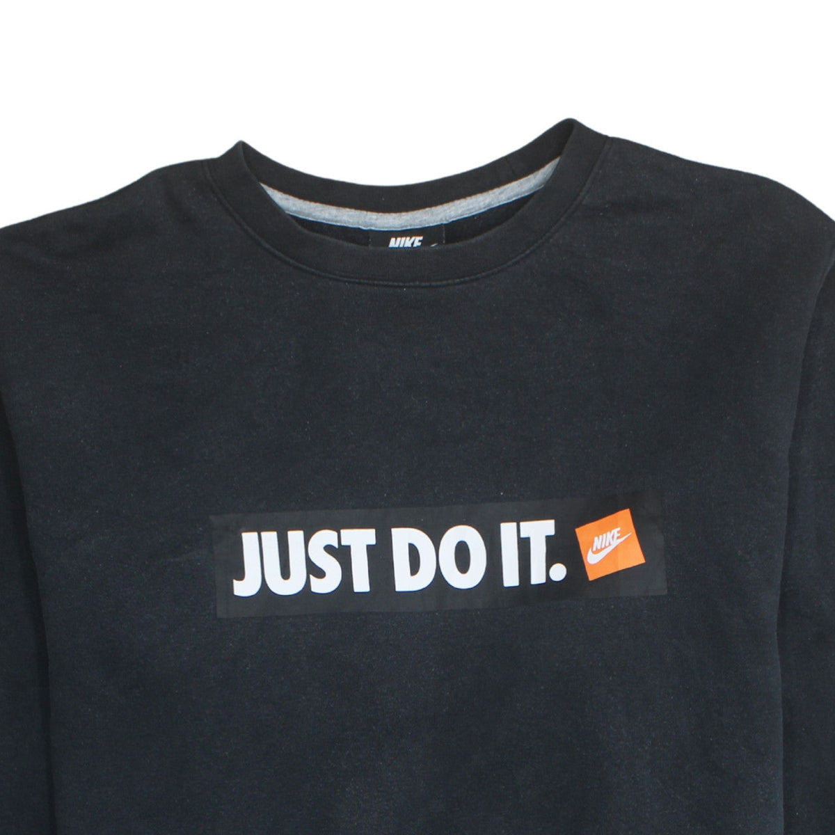 Nike Men's Black Just Do It Crew Neck Sweatshirt 2XL Pullover