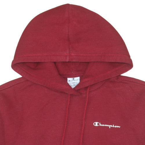 Champion Men's Red XS Pullover Hoodie with Logo
