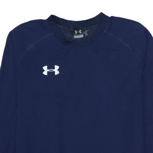 Under Armour Men's Navy Crew Neck Pullover Sweatshirt S