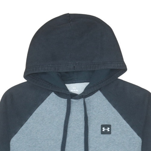 Under Armour Men's Grey & Black Pullover Hoodie Size M Cotton Blend