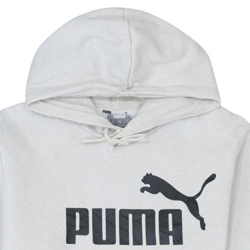 Puma Women's White Hoodie Medium Pullover Hooded Sweatshirt