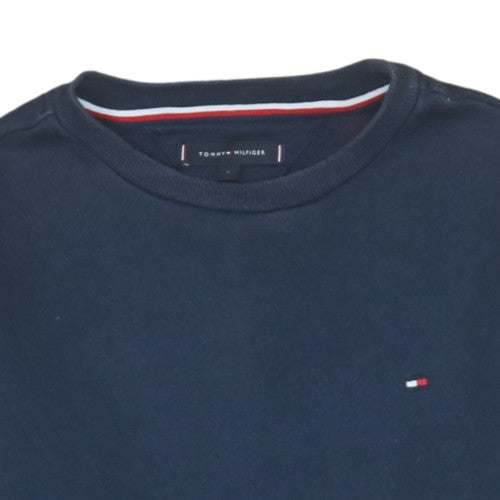 Tommy Hilfiger Men's Blue Logo Tape Crew Neck Sweatshirt Size S