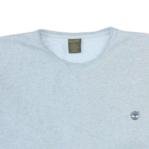 Timberland Men's Grey Pullover Sweatshirt M Regular Fit Outdoor Logo