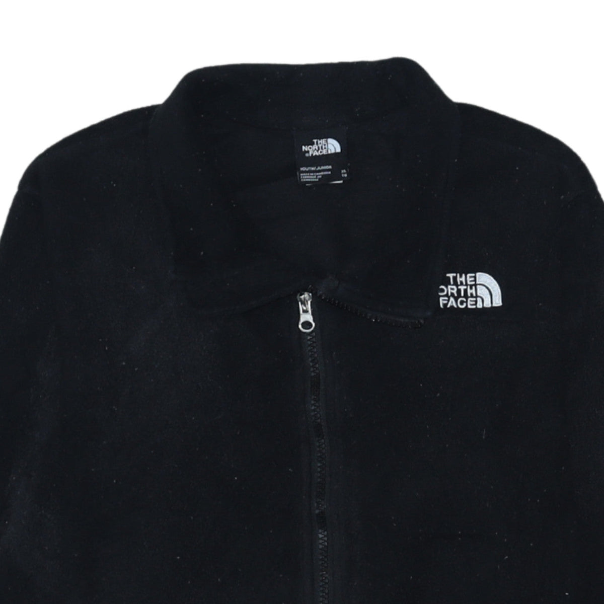 The North Face Boys Black Fleece Full Zip Jacket XL Youth