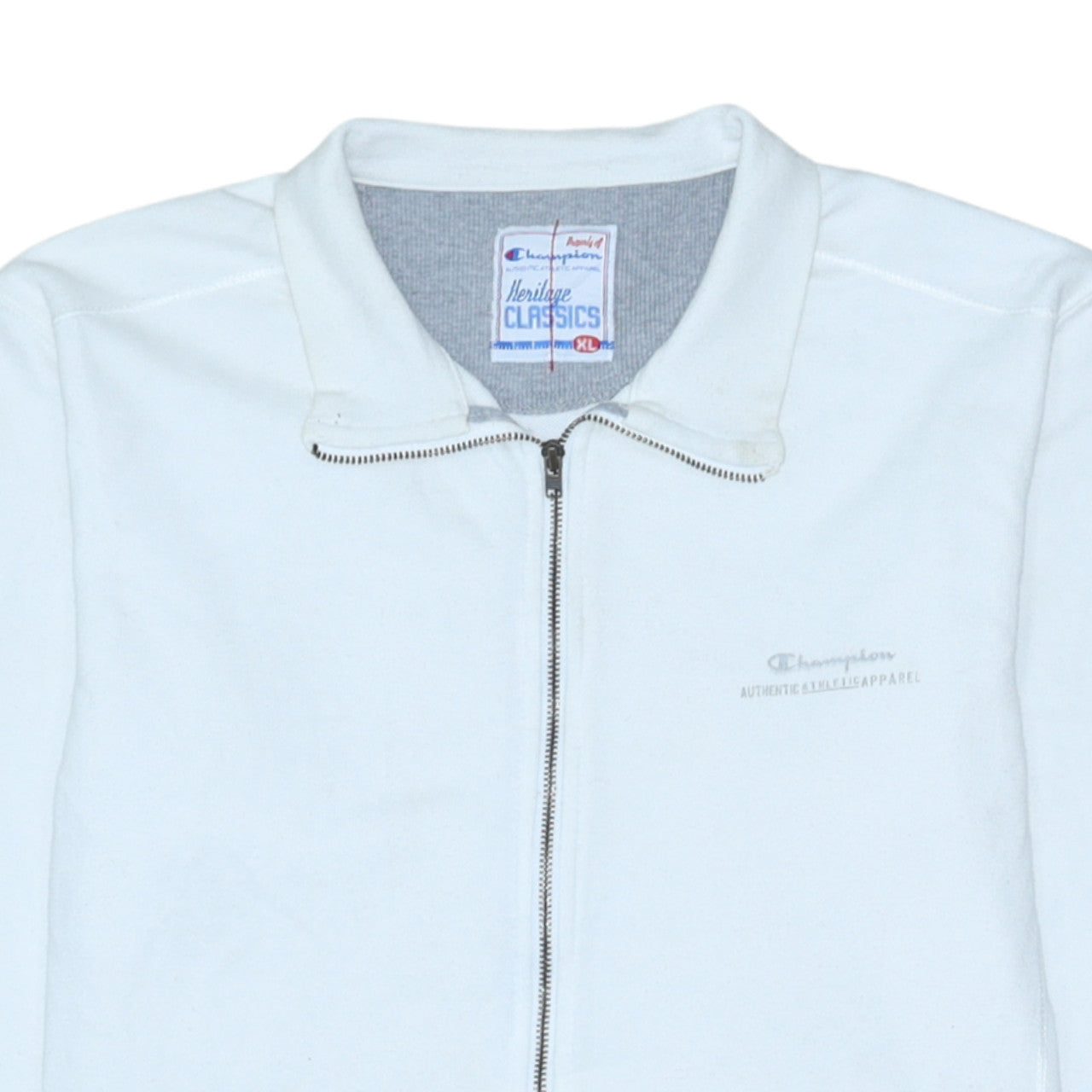 Champion Men's White XL Heritage Classics Track Jacket