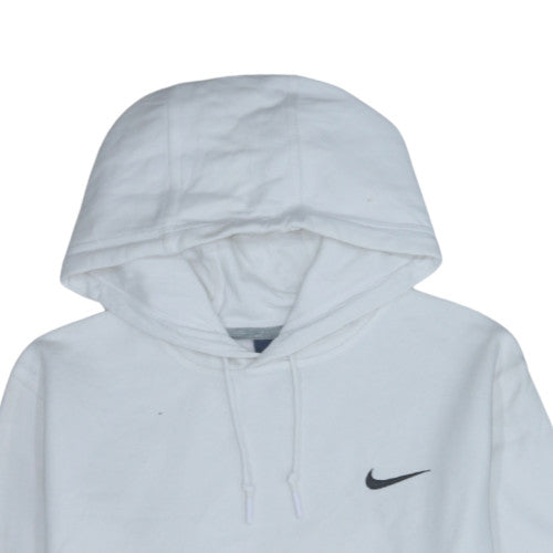 Nike Men's White Pullover Hoodie L Regular Fit Sports Fleece