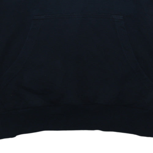 Adidas Men's Black Medium Pullover Hoodie with Logo Print