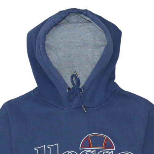 Ellesse Men's Blue Pullover Hoodie XS Logo Graphic Fleece
