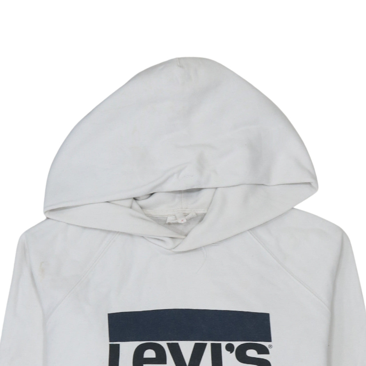 Levi's Men's White Graphic Logo Pullover Hoodie Size S