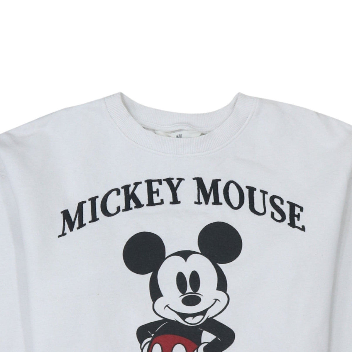 Additional view of H&M girls’ white mickey mouse graphic pullover sweatshirt 13-14 years