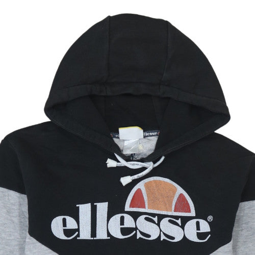 Ellesse Mens Grey Pullover Hoodie Medium Retro Sports Style